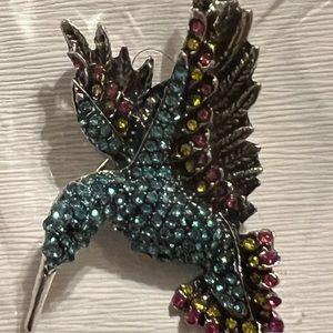 Hummingbird Crystal brooches